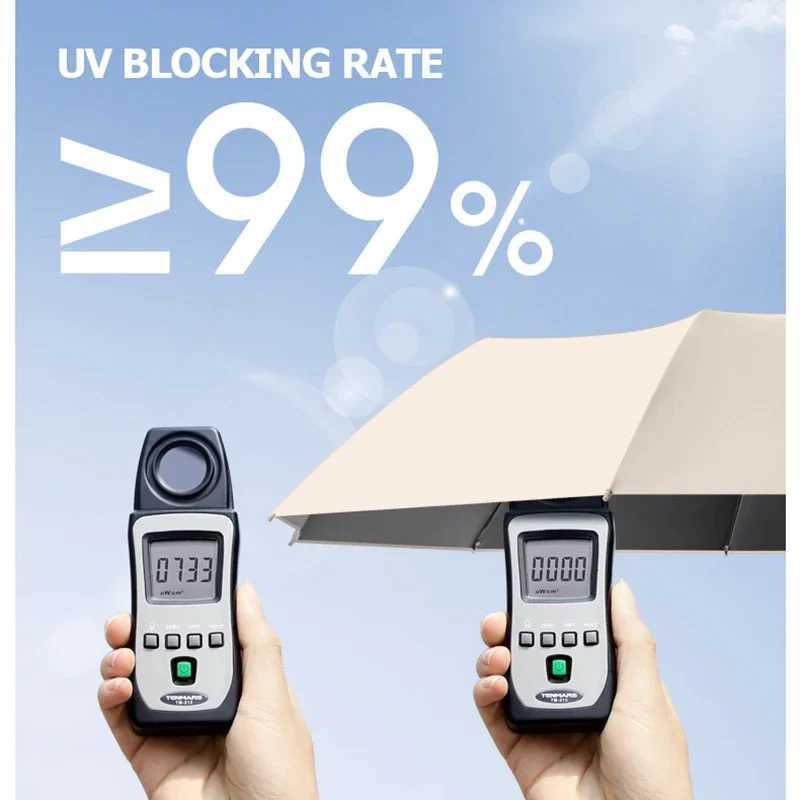 60K Buckle Men Women Umbrella Fully Automatic Reverse Folding Umbrella with Windproof Reflective Stripe UV Umbrellas R250724