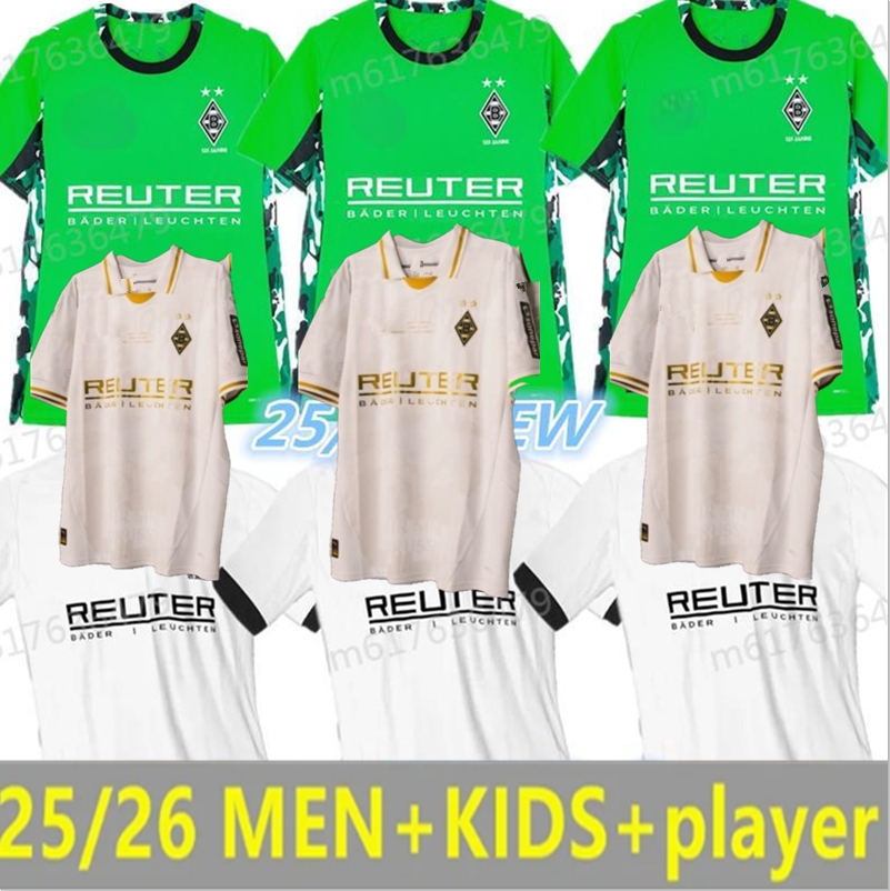 25 26 Borussia Monchengladbach soccer Jerseys 125th Anniversary RAFFAEL PLAYER FANS VERSION 2025 2026 home away Gladbach EEDI PLEA ZAKARIA GINTER THURAM8888