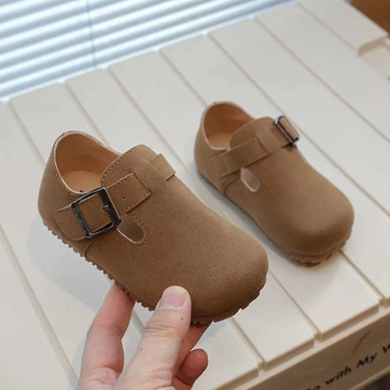 2024 Spring Autumn Childrens Casual Simple Mary Jane Shoes Versatile Non-slip Boys Girls Leather Shoes XJ250724