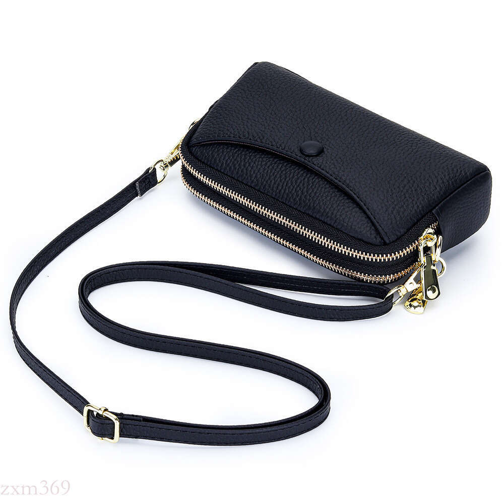 2025 New Soft Cowhide Fashion Phone Single Shoulder Crossbody Mini Bag Casual Multifunctional Genuine Leather Clutch