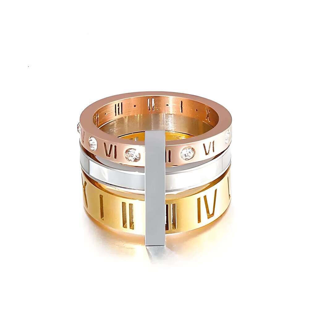 Designer Ladies Moissanite Engagement Titanium Steel High Quality Love Wedding Rings Sier Gold Fashion Jewelry Exquisite Gifts Free s