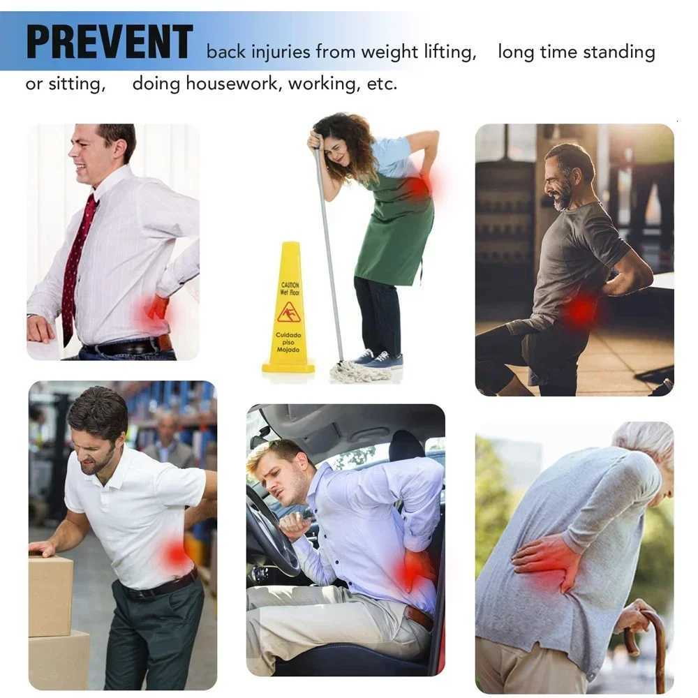 Thin Back Brace for Lower Back Pain Relief Breathable Waist Support Belt for Work Lumbar Support Belt for Sciatica ScoliosisW250724