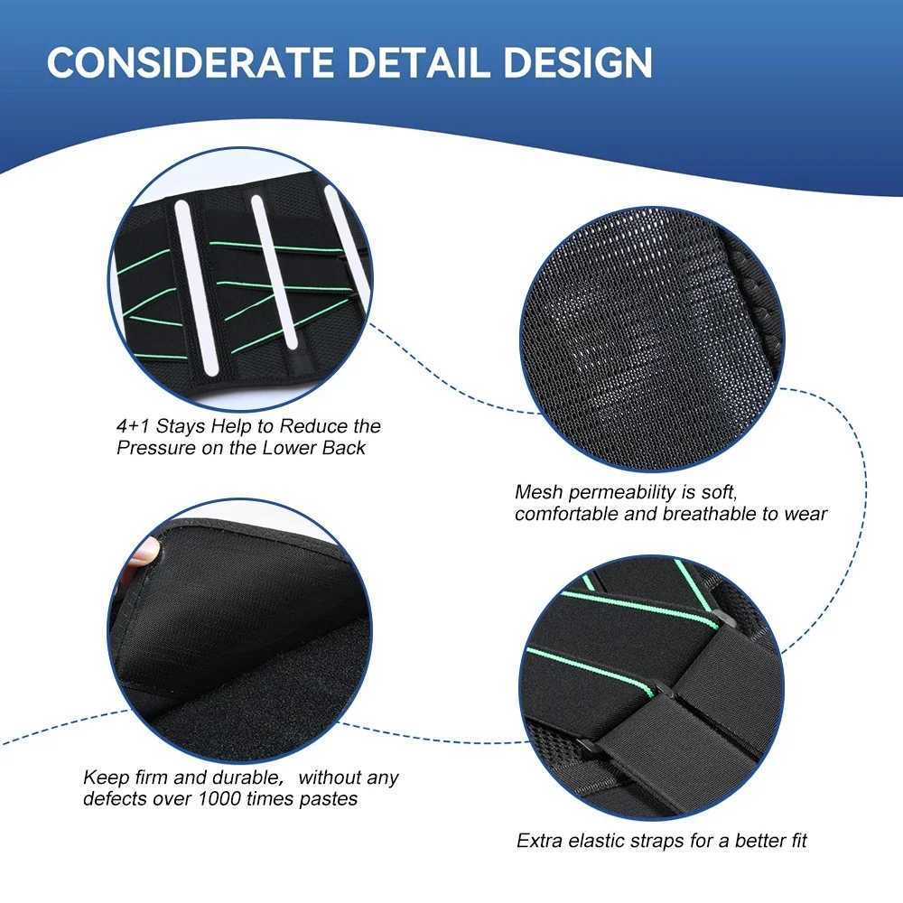 Lower Back Brace Lumbar Support for Pain Relief and Injury Prevention Under Clothes Belt Back Support Belt for Women and Men W250724