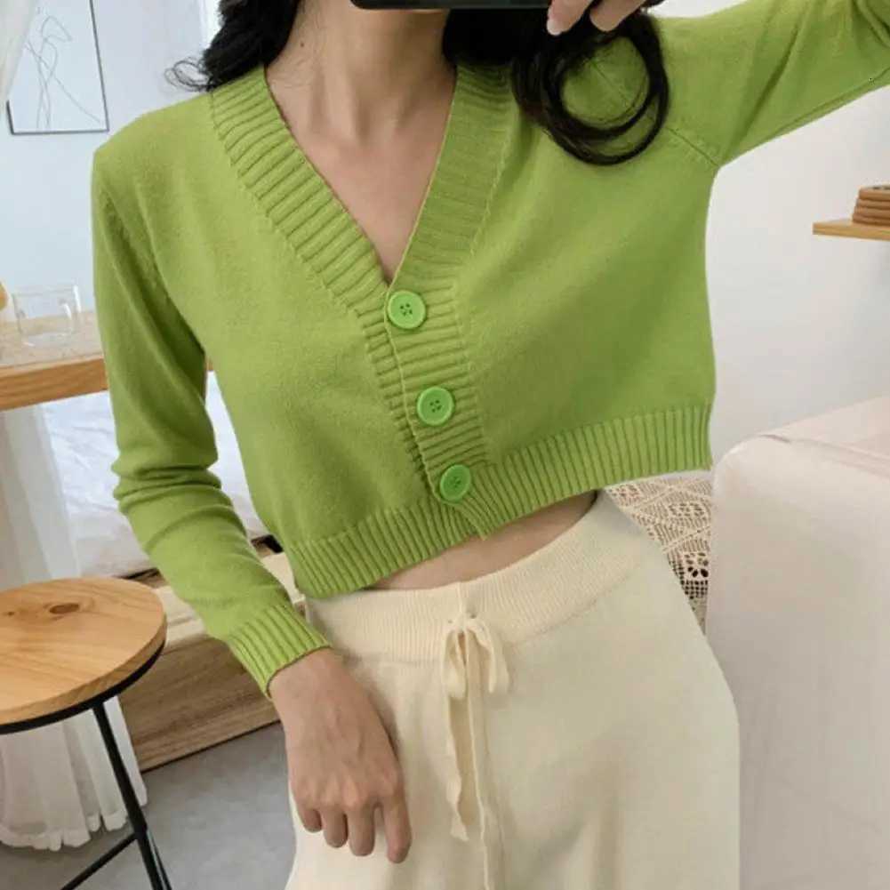 Cropped Women Spring Sweater Short Type Korean O-neck Knitted Sweaters Thin Cardigan Coats Crop Top cardigans pullover sweaters X250724
