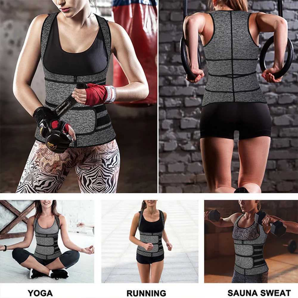 Neoprene Waist Sauna Top Women Fat Burn Sweat Sauna Vest for Weight Loss Abdomen Slimming Shapewear Trimmer Belt W250724