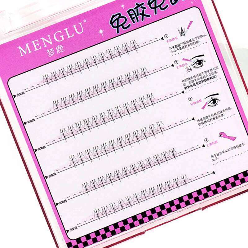 Eyelashes Cluster No Glue Individual Soft Idol Lash Clusters Reusable Self Adhesive Lashes X250723