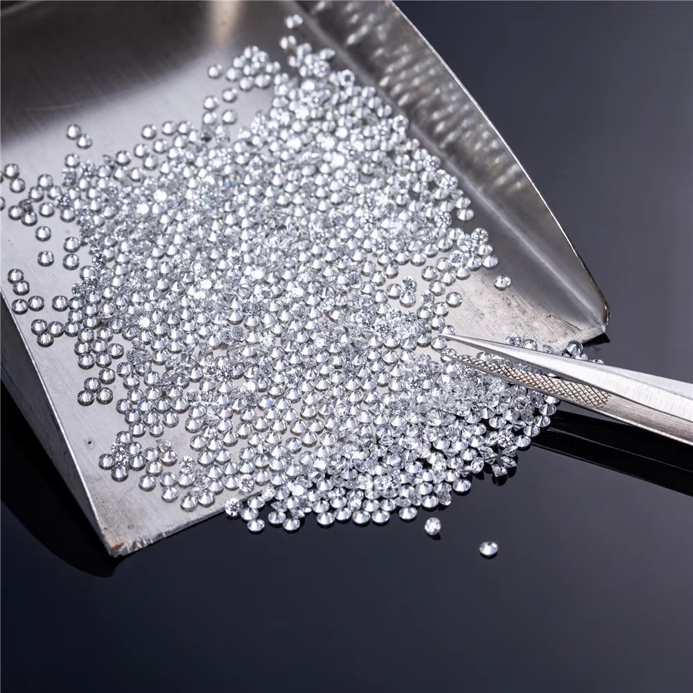 Messi Jewelry 1.1mm - 3mm DEF VVS Round Melee Lab Diamond Price Per Carat HPHT Loose Melee Excellent Cut Lab Grown Diamond