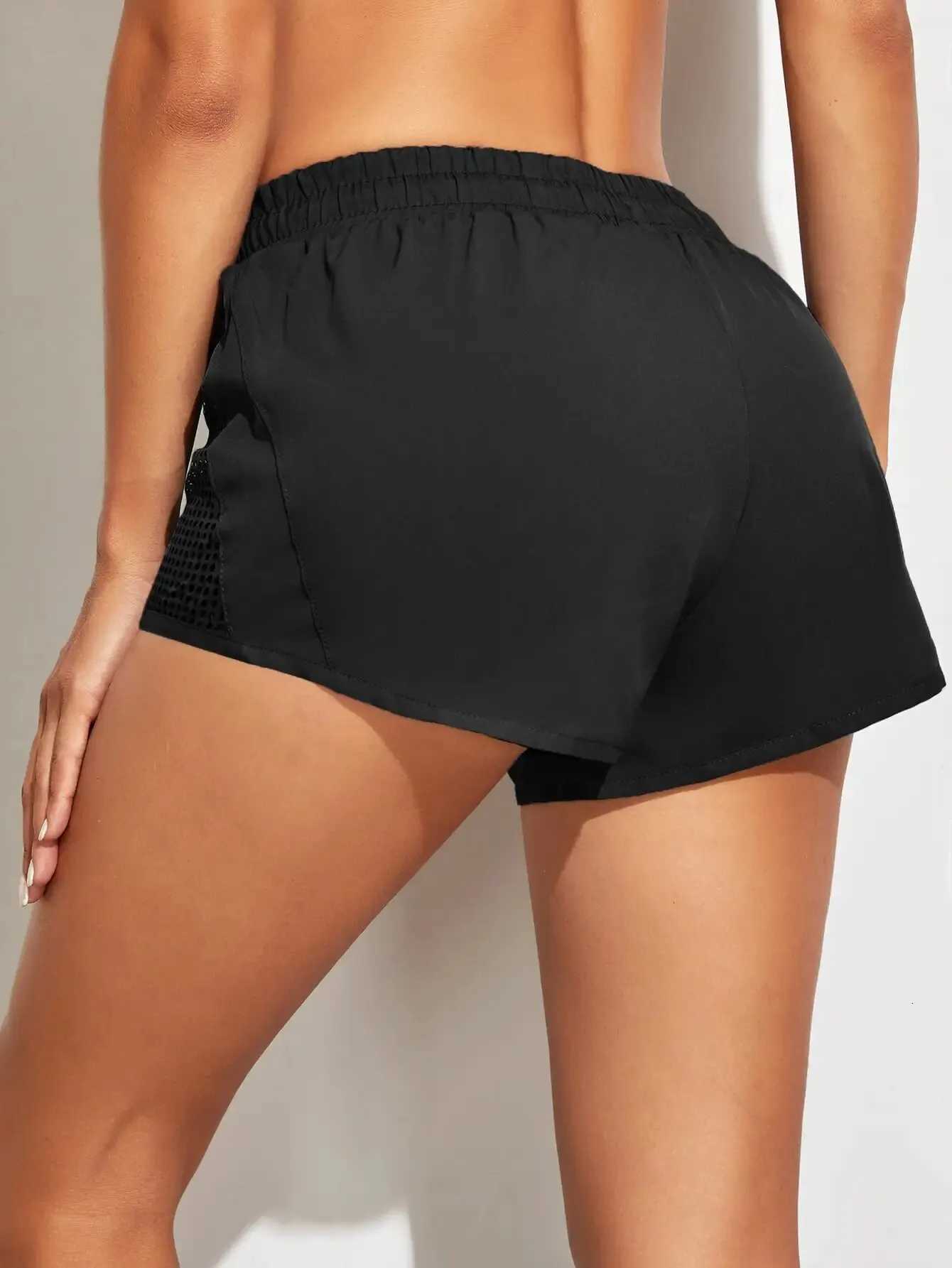 Womens Sports Yoga Shorts Blend Women Summer Anti Emptied Skinny Shorts Casual Gym Lady Elastic Waist Beach Short Pants XJ250724
