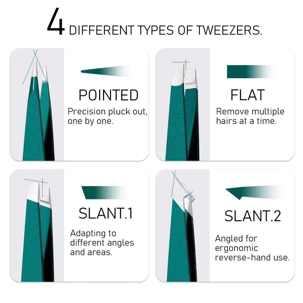 2/4/6Pcs Beauty Tools Eyebrow Stainless Steel Hair Removal Clip for Eyelash Extension Tweezer Colorful Professional Make X250724