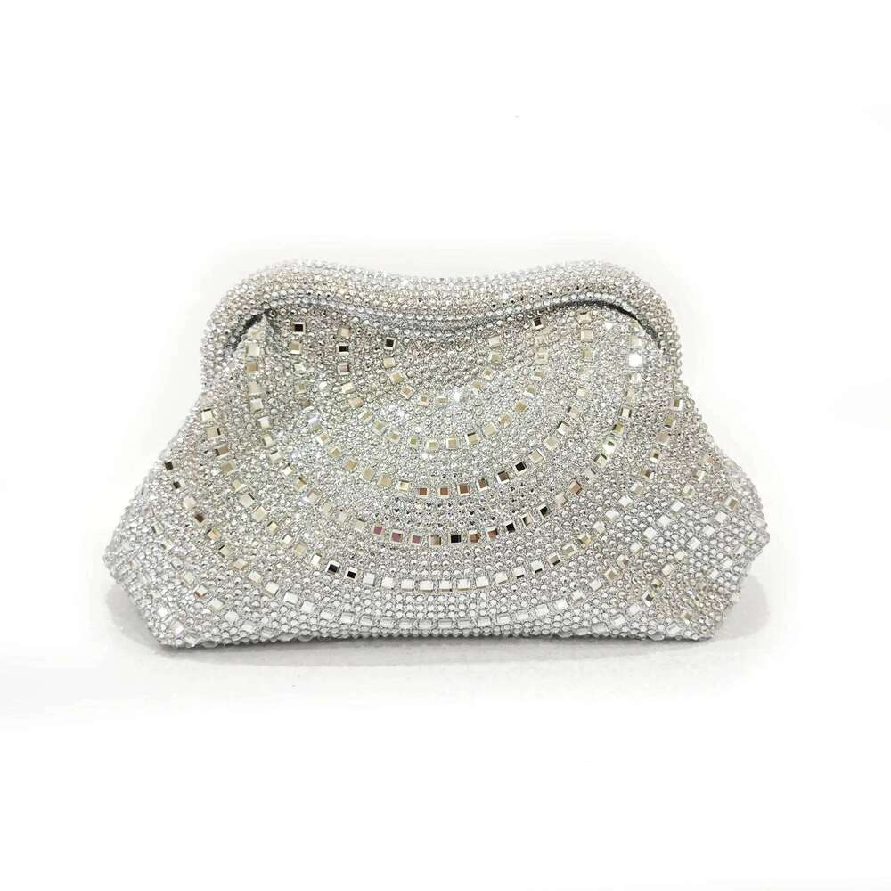 Bling Shiny Clutch Purse Women Handbag Wedding Party Banquet Glitter Cloud Exquisite Evening Shoulder Crossbody Bag