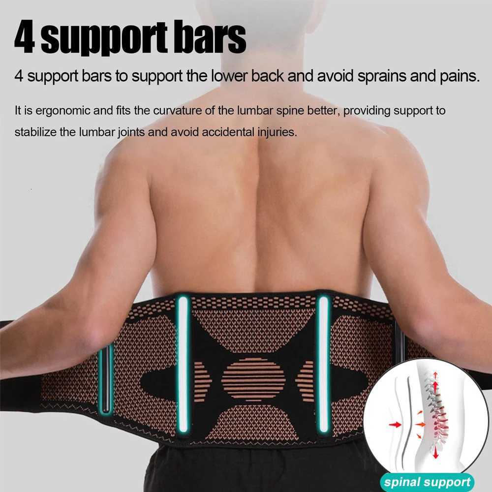 Back Brace for Lower Back Pain Relief Back Support Belt for Men and Women with Adjustable Black Lumbar Support Belt for SciaticaW250724