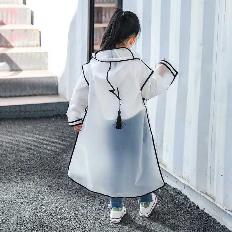 1-10 Years Kids Raincoat Boys Girls Rain Jackets Cartoon Rain Coat Outfits Transparent Rainwear Baby Waterproof Childrens Clothes R250724