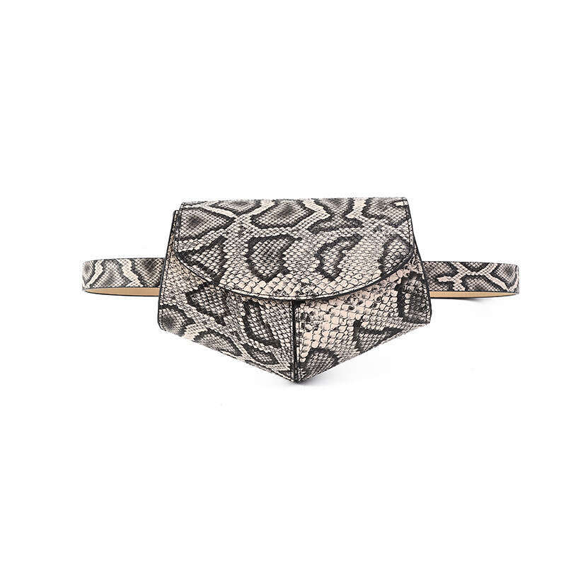 Fashion Heart Waist 2022 New Belt Phone Snake Pattern Coin Purse Women's Bag