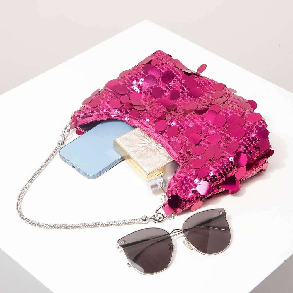 Sequin Concert Shoulder Bag, Football Dresses Women, for Women Elegant, Wedding Items, Party Bag (Random Pattern)