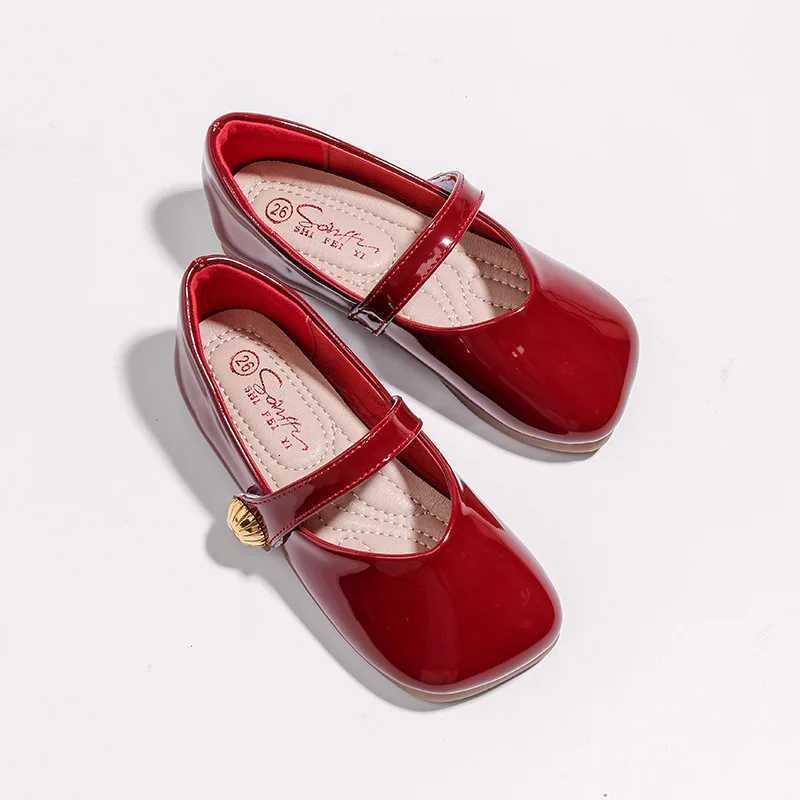shoes for girls Non Slip Girl Shoes Leather Shoes 2023 Children Shoe for Girl Princess Flat Shoes Autumn Soft Soled Kid Shoes XJ250724