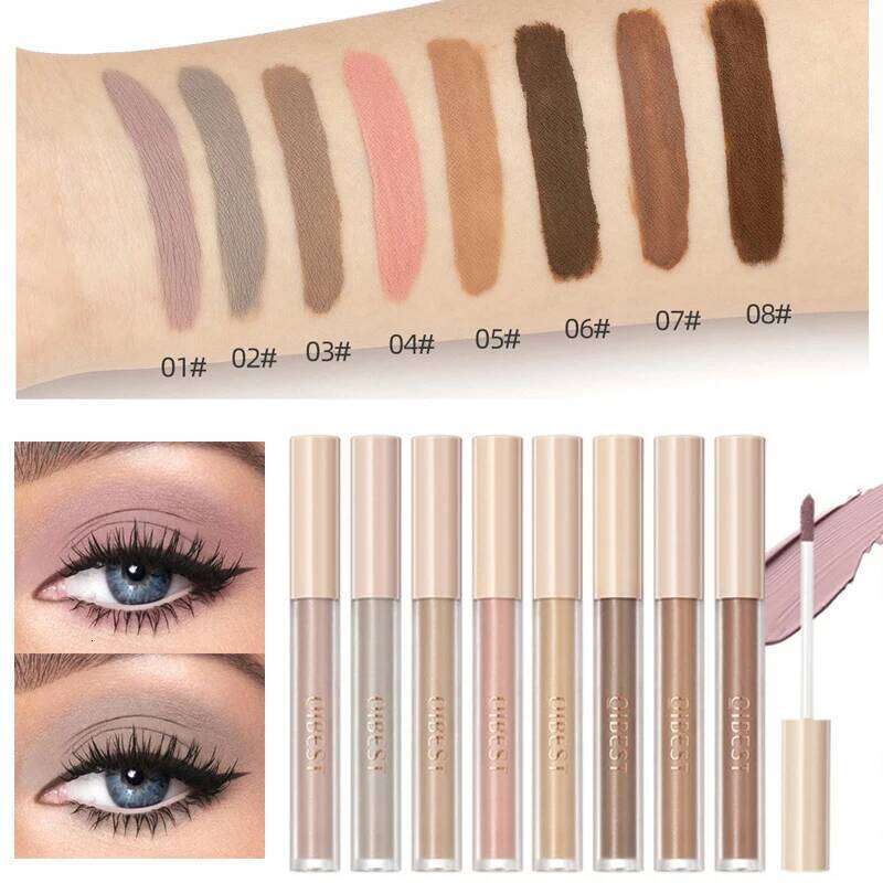 Matte Liquid Eyeshadow Cream Smooth Nude Makeup Long Lasting Waterproof Eye Shdaow Stick Blush Dual pose Contour Shadow X250724