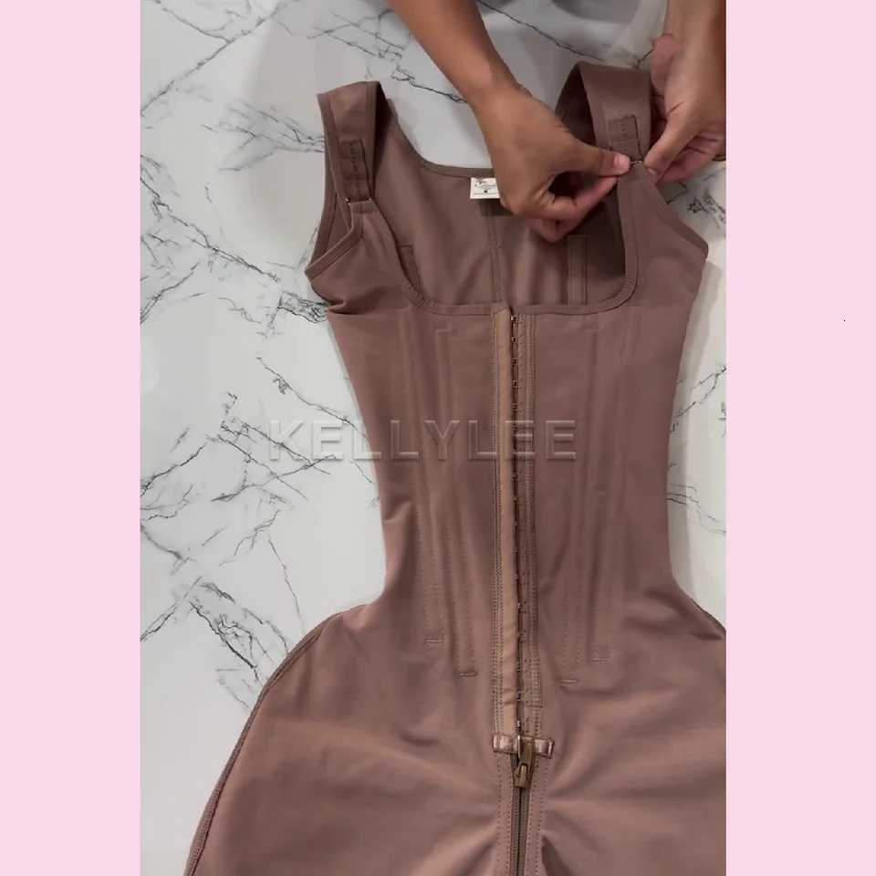 Shaped Up Open-Breasted Shapewear Modeling Fajas Colombianas Medium Shaped Front Breasted Sexy Bodysuits with Adjustable Straps W250724