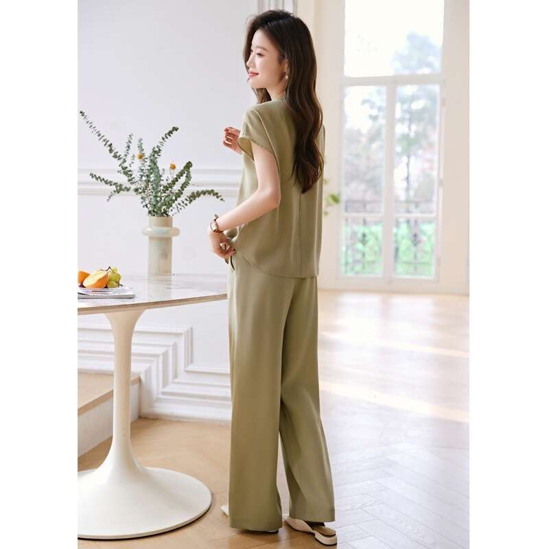sxzy summer new simple design commuter vest for women stylish twopiece set