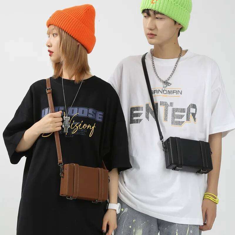 Pu Leather Box Designer Shoulder Messenger for Man Small Square Bag Fashion Woman Handbag New Arrivals