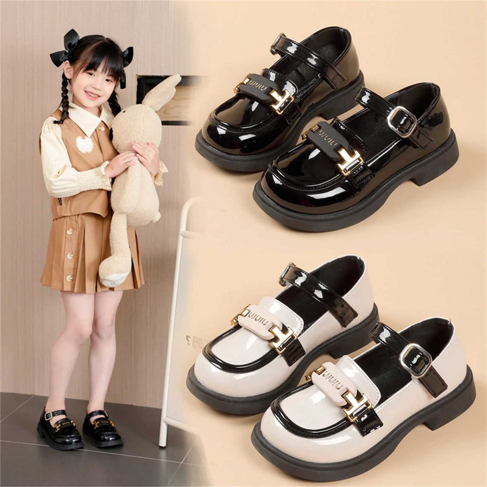 Girls Leather Shoes Summer 2025 New Fashionable and Fashionable Childrens Princess Shoes Big Kids British Style Little Girls XJ250724