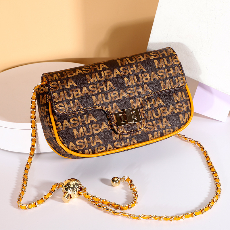 Designer Trendy Fashion Vintage Chain Small Square Stylish Shoulder Personality Simple Crossbody Light Luxury Women's Bag