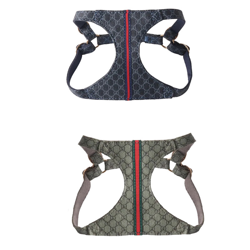 No Pull Dog Harness with Multifunction Dog Leash, Fashion Print, Suede Lining, Soft Adjustable No Choke Escape Proof Pet Harness Vest for Extra Small 
