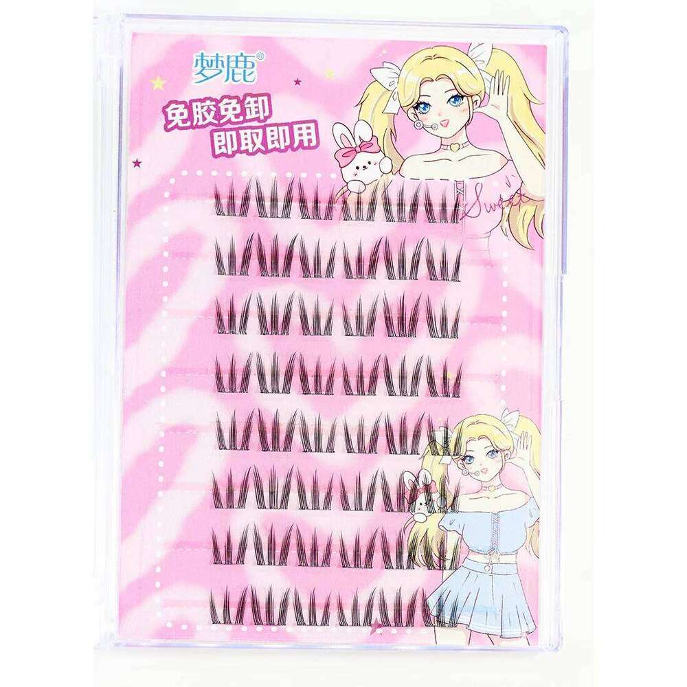 Eyelashes Cluster No Glue Individual Soft Idol Lash Clusters Reusable Self Adhesive Lashes X250723