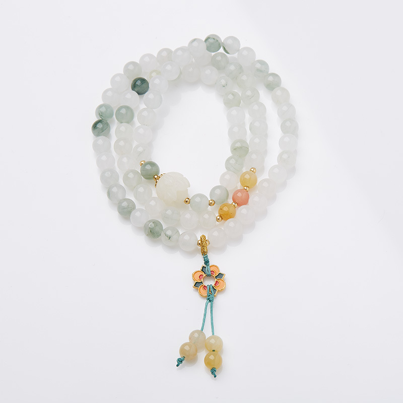Chinese Style New Chinese inspired Beaded Bracelet Yellow Flower Wreath Tassel with Copper Gold Plated Accessories