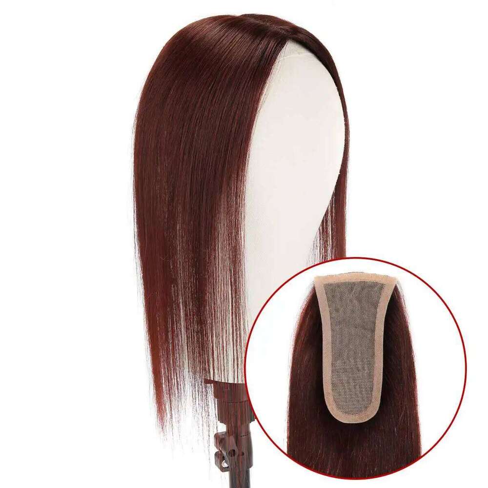 TUW23 Silk Systems Pieces Human Toppers for Loss Women Natural Looking Hair Topper