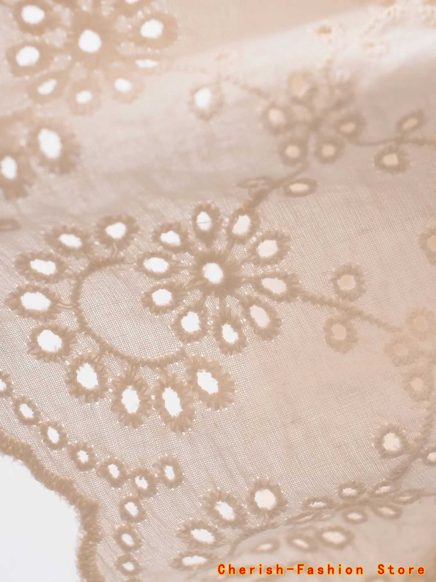 2025 Summer New Products Womens Clothing SplicedKnitted Romantic Style Round Neck Short Sleeve Top Knit Cardigan Embroidery X250724