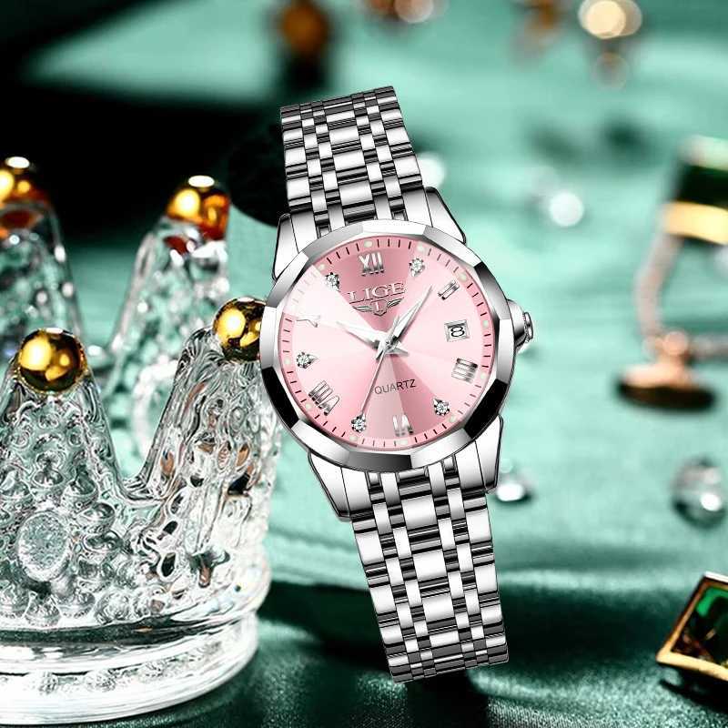 1G Elegant Ultrathin Nordic Simple Style Quartz Movement Womens Wristwatch Fashion Stainless Steel Bracelet Belt Woman Watch W250724