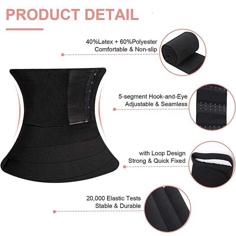 Buckle Bandage Wrap Adjustable Waist Tummy Slimming Belt Lumbar Support Corset Workout Belly Trimmer Sheath Shapewear W250724