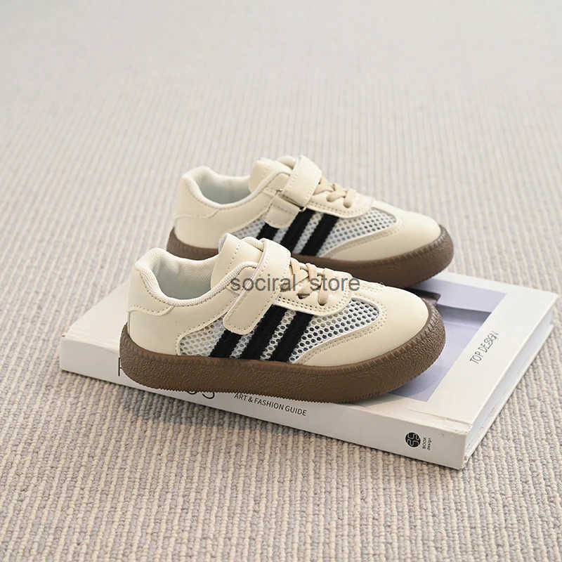 Children Casual Shoes for Girls Boys 2025 Summer New Fashion Korean Style Soft Bottom Anti-slippery Chic Air-mesh Baby Walk Shoe Q0724
