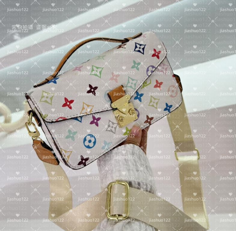 2025 Best-Selling Designer-Curated Square Bag Women's Crossbody Purse - Artistic Floral Print Shoulder & Top Handle Bag with Textured Vegan Leather