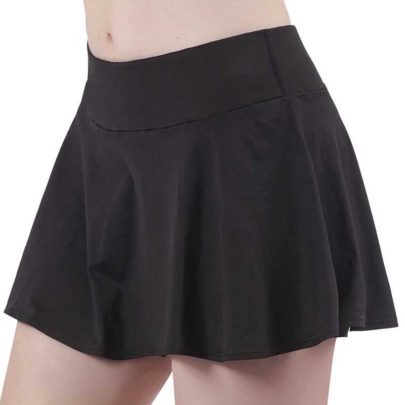 Fake Two-Piece Nude Yoga Skirt Trousers Women Summer Chuid-Dri Running Fitness Tennis Skirt Training Sports Short Trousers XJ250724
