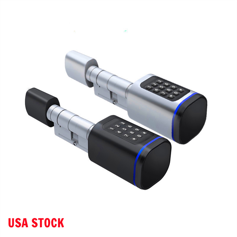 Passwords Smart Lock USA STOCK Cylinder Door Tuya App Unlocking IC NFC Card Function Keyless High Security Splash Proof Door Hardware Smart Home Systems