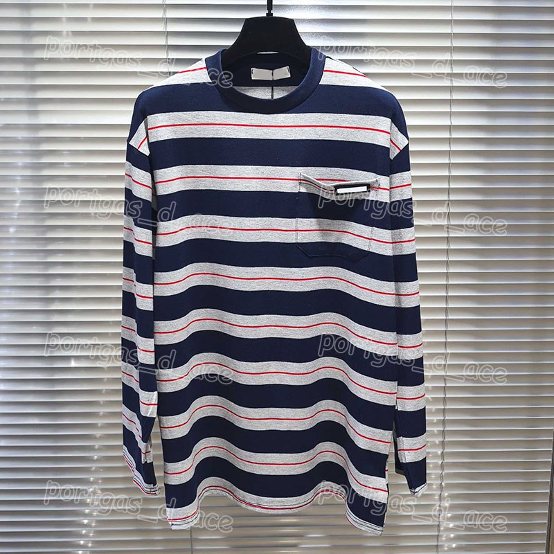 Luxury Brand Striped Shirts Women Designer Letter Embroidered Lapel Loose Tees Summer Casual Preppy Style Fashion Oversize Polo Tops