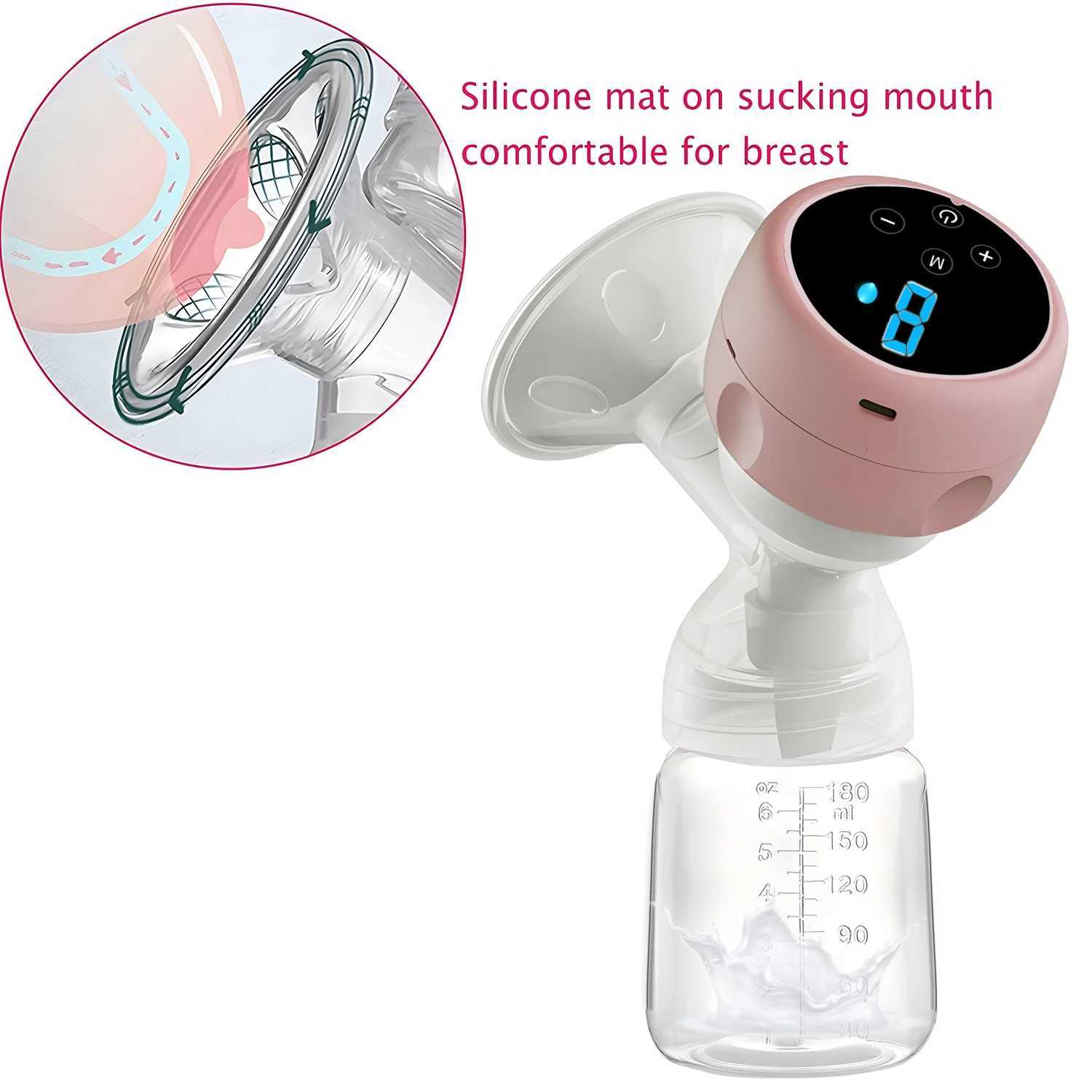 Electric Breast Pump Intelligent Integrated High Suction Breast Pump Breast Milk Postpartum Portable Painless USB Rechargeable X250724