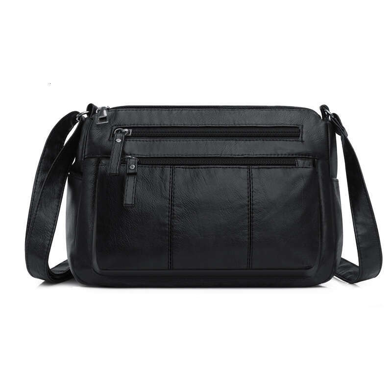 2025 New Fashion Women's Simple Shoulder Soft Leather Large Capacity Versatile Casual Ladies Mom Bag