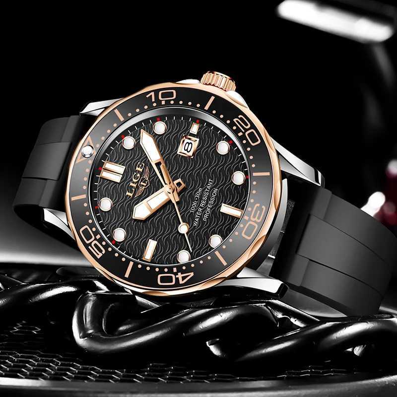 2025 LIGE New Business Mens Watches Top Brand Luxury Dive Watch for Men Waterproof Date Clock Sport Watch Relogio Masculino + Box W250724
