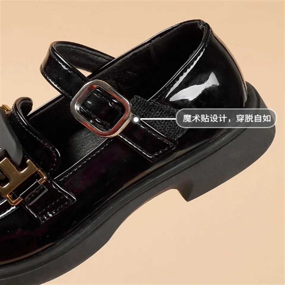 Girls Leather Shoes Summer 2025 New Fashionable and Fashionable Childrens Princess Shoes Big Kids British Style Little Girls XJ250724