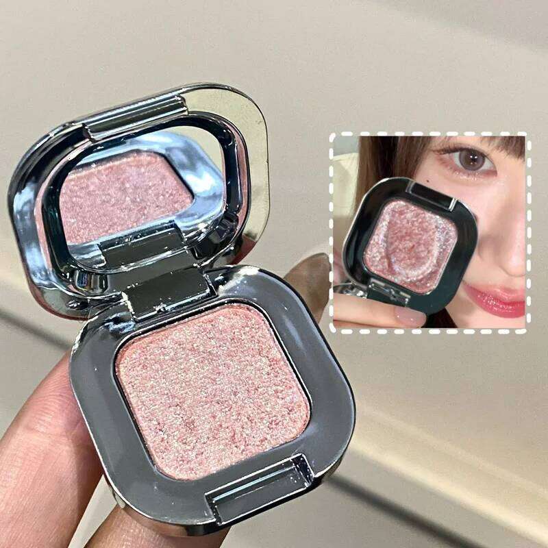 Monochrome Square Eyeshadow Metallic Gold Bronze ple Dia Brightening Mashed Potato Glitter Highlighter Eye Shadow Palette X250723 X25