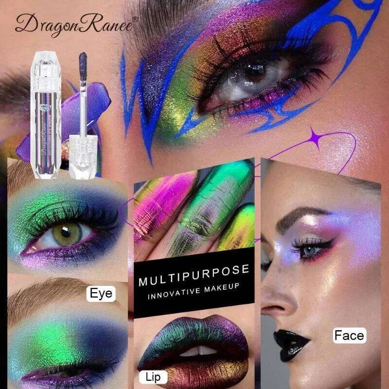Liquid Metal Chameleon Makeup Lipgloss Shimmer Pigment Glitter Eye Shadow Lipstick Shine Dia Eyeshadow X250723 X250724