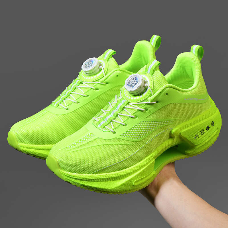 Jueying 3 Carbon Plate Running for Men and Women Sports Students Speed Training Rotating Button Ultra-light Jogging Shoes Size 30-44