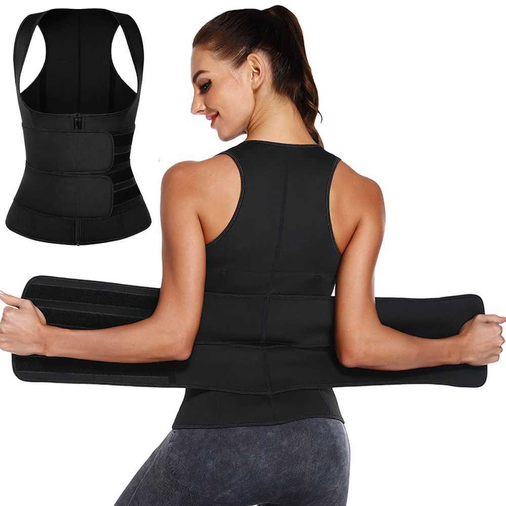 Neoprene Waist Sauna Top Women Fat Burn Sweat Sauna Vest for Weight Loss Abdomen Slimming Shapewear Trimmer Belt W250724