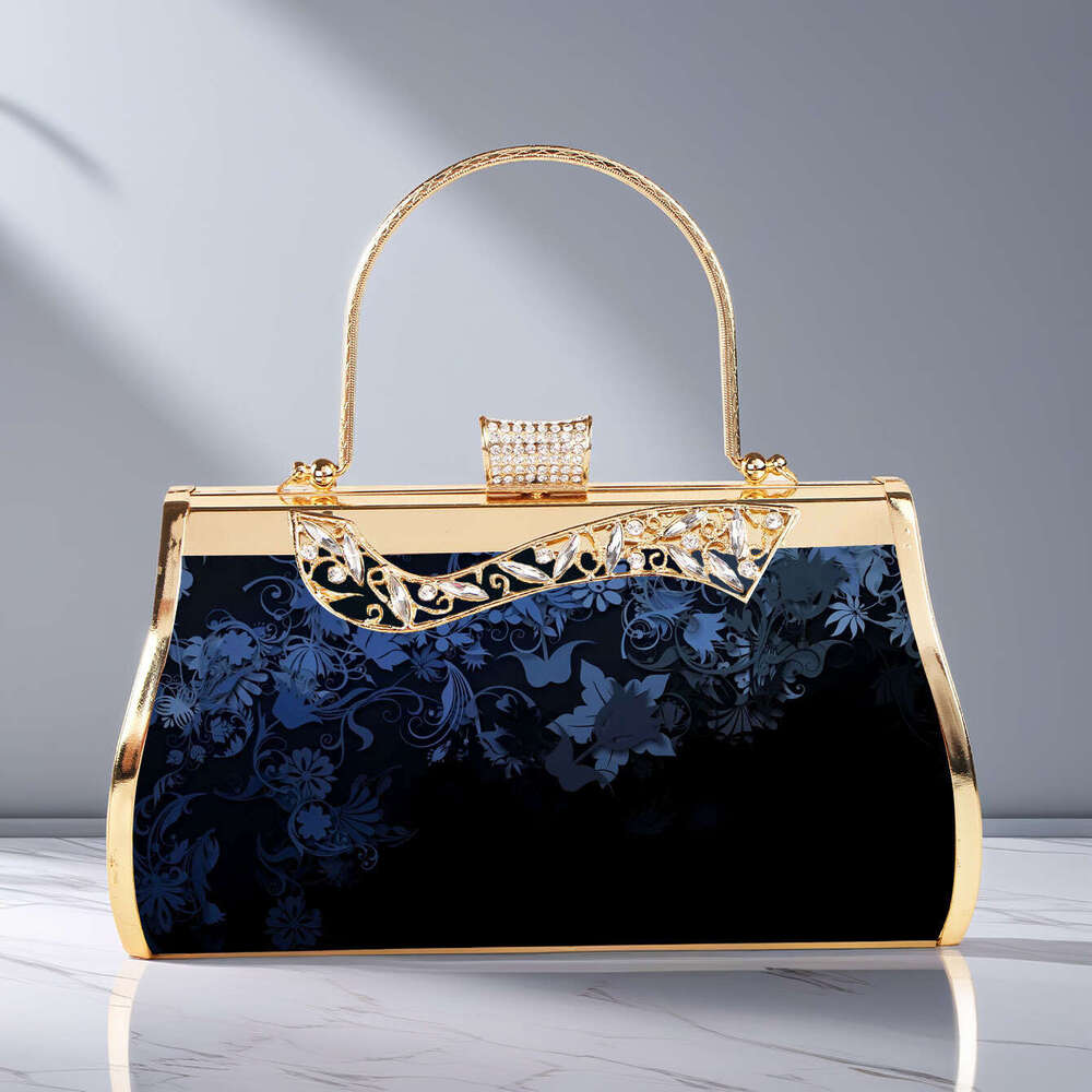 Designer Luxury Evening Diamond Feng Banquet Dress Evening Niche Designer Women's Sauna Technician Bag Photography Prop