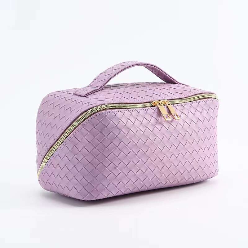 Large Capacity Woven Makeup Portable Handheld Toiletry Travel Storage Multifunctional Waterproof Bag