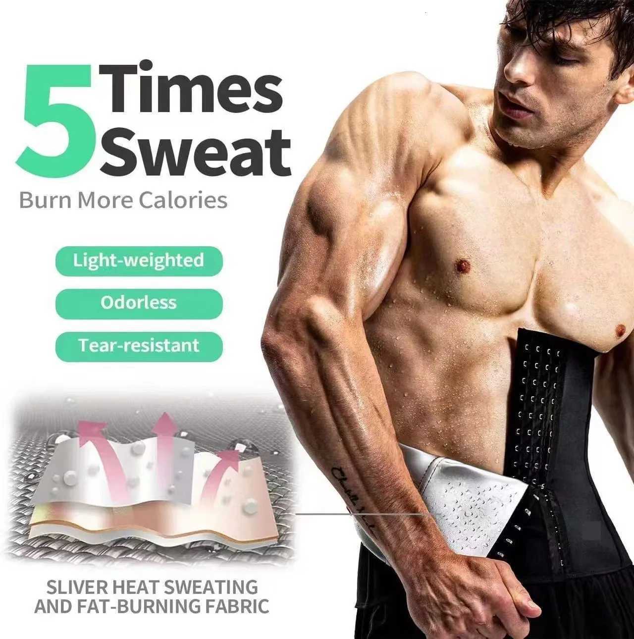 JASONTUTU Waist Shapers Premium Sauna Wrap Weight Loss Body Shaper Girdle Fitness Belly Sweat Workout Slimming Belt W250724
