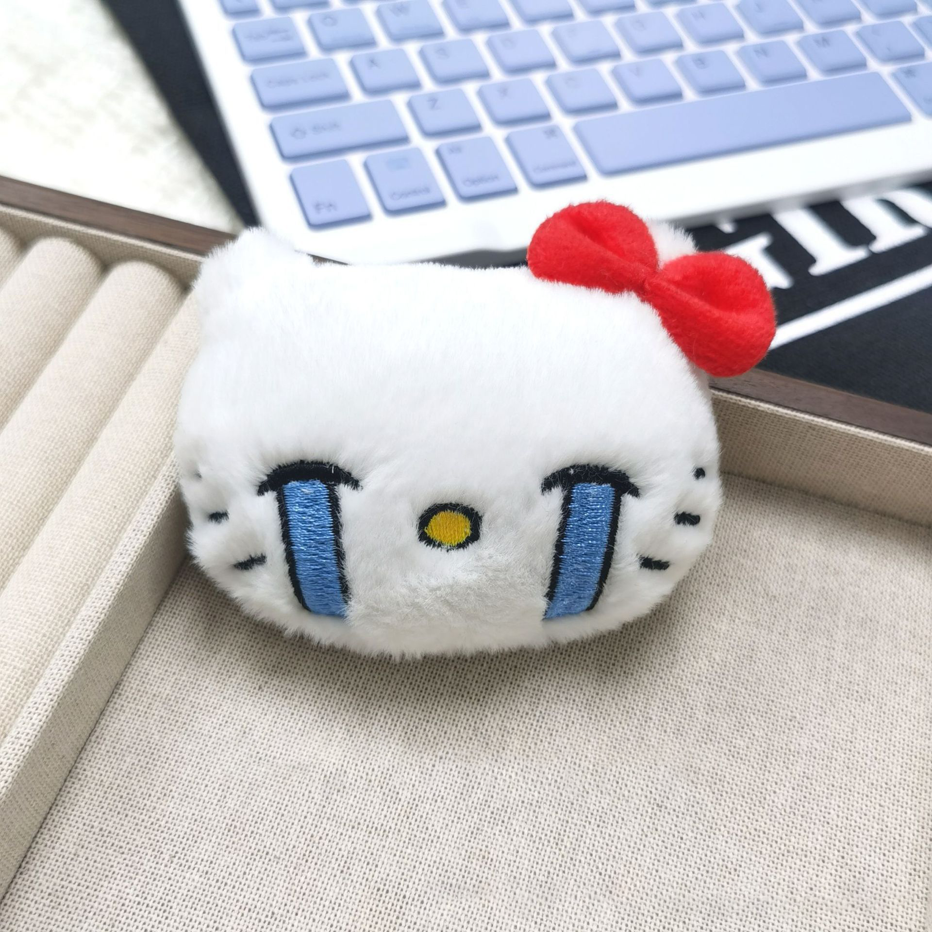 Luxury Designer Designer for woman Cute Cartoon Plushie Hanging Decoration - Adorable Rice-Eating & Crying Cat Expression Doll For Woman For Car, Home
