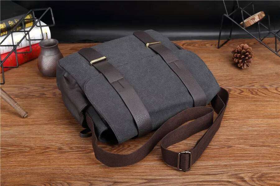 Fashion Casual Canvas Messenger Men Crossbody Bags High Quality Computer Document Travel Shoulder Bag Satchels Male